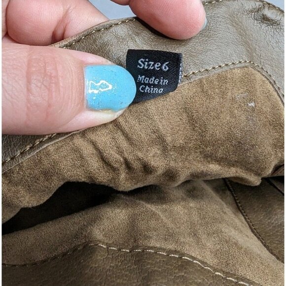 Dolce Vita Kitt Camel Tan Suede Almond Toe Over the Knee Block Heel Boho Boots 6 - Picture 6 of 6